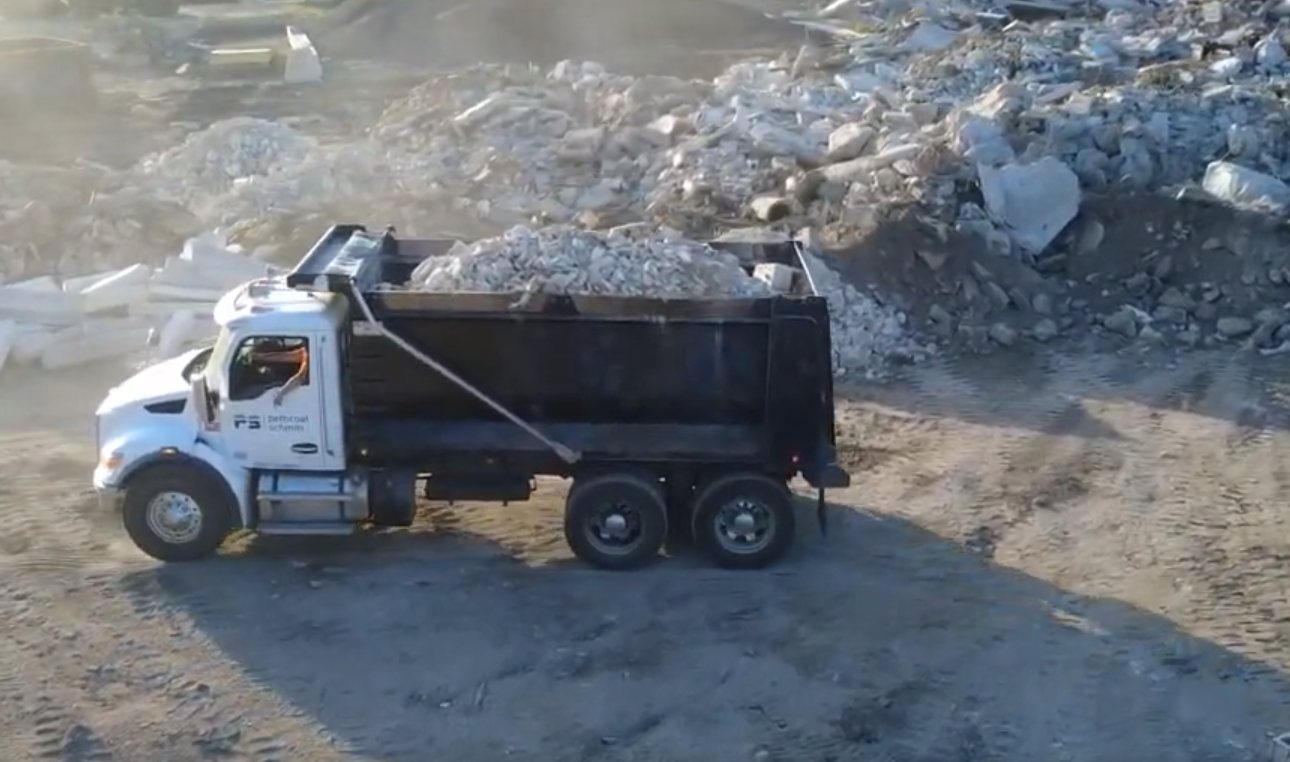 Concrete contractor using ELEV8 Recycling